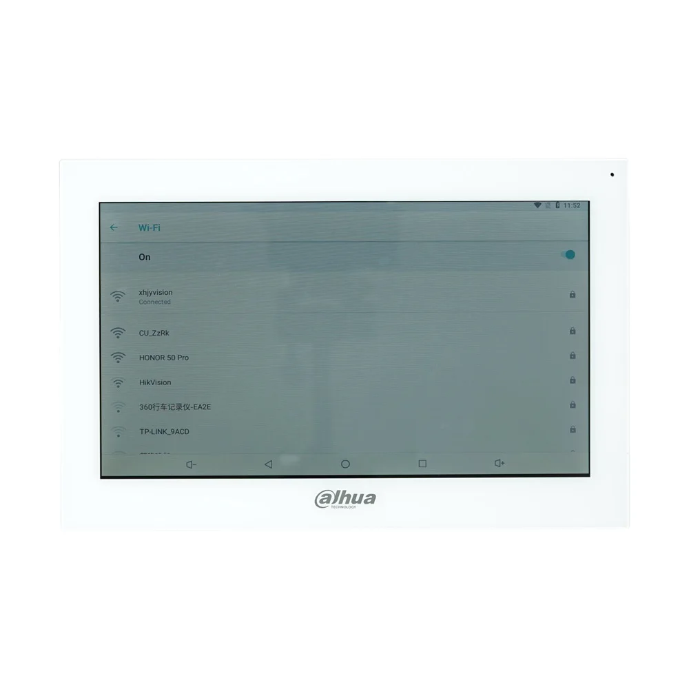 Dahua branco VTH5341GW-W / VTH5341G-W PoE (802.3af) Android monitor interno de 10 polegadas, monitor de vídeo porteiro, monitor de campainha com fio