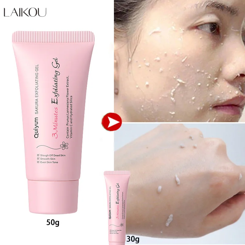 Sakura esfoliante peeling gel esfoliante facial hidratante nutritivo reparação esfoliante creme facial beleza cuidados com a pele 30g/50g