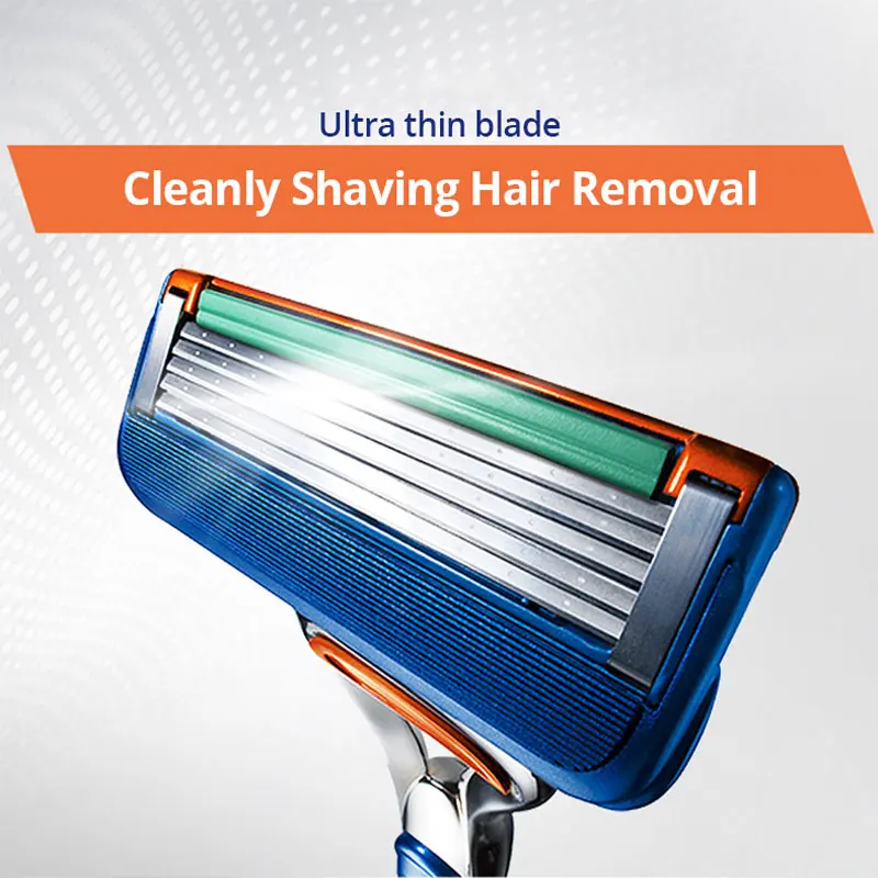 Gillette Fusion 5 Shaver Blade 5 Layers Safety Manual Shaving Head Replacement Beard Razor Refills Cassettes for Man Face Care