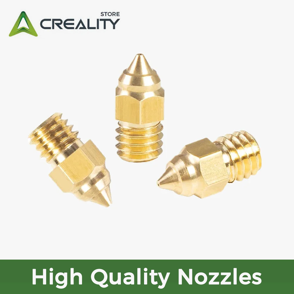 Creality 5 ชิ้น/เซ็ต 0.2/0.4/0.6/0.8/1.0mm Hotend Extruder หัวฉีดทองเหลือง 3d เครื่องพิมพ์ Accesoires
