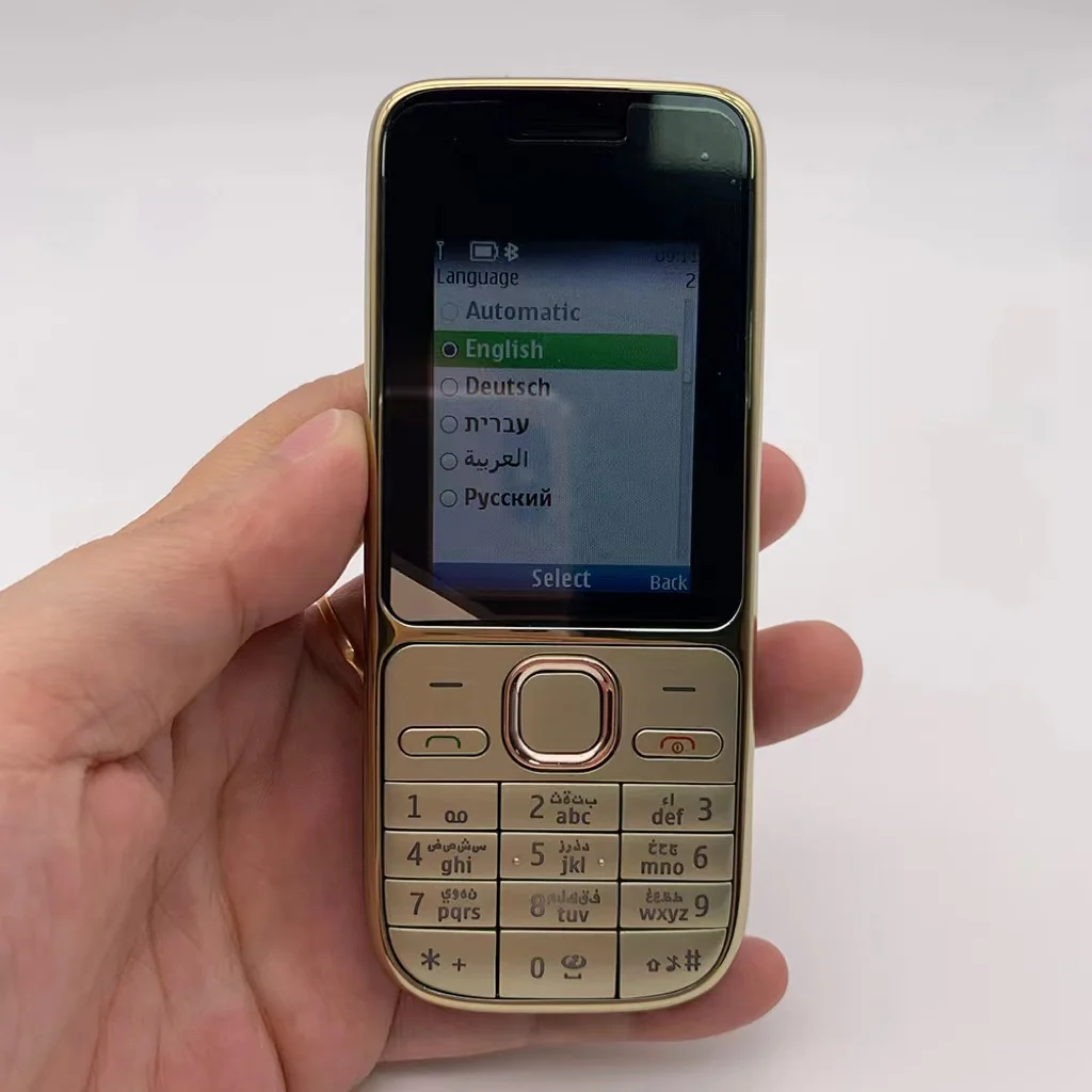 ปลดล็อก C2 C2-01 2G 3G โทรศัพท์มือถือรัสเซียฮีบรูอาหรับแป้นพิมพ์ภาษาอังกฤษ Made in ฟินแลนด์ปลดล็อกจัดส่งฟรี