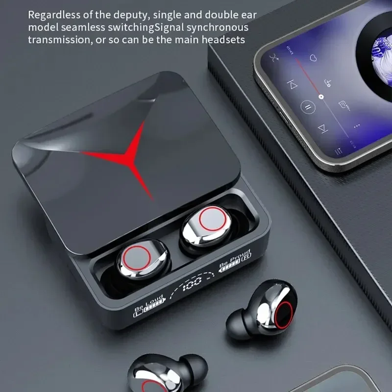 M90 tws bluetooth 5.3 fones de ouvido sem fio controle toque gaming alta fidelidade som estéreo redução ruído com microfone