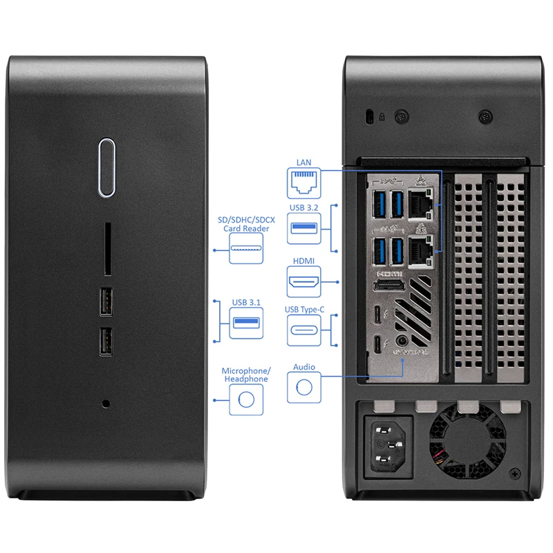 Intel NUC 9 Pro Kit NUC9VXQNX Quartz canyon Intel Xeon E-2286M 5.0GHz Mini Desktop Intel UHD P630 WiFi Bluetooth Windows 10 Pro
