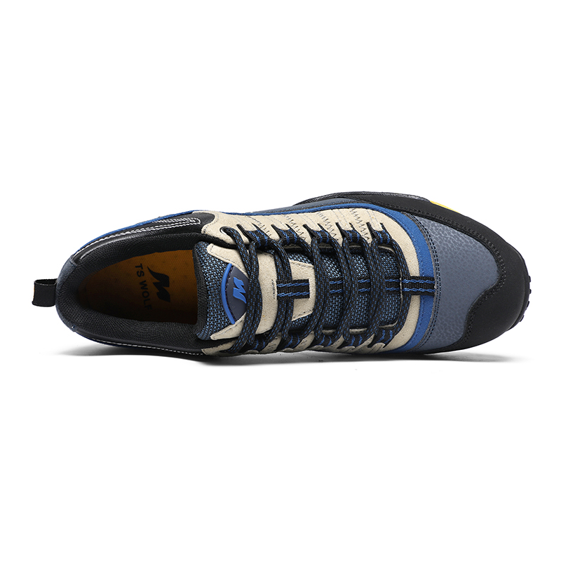 Zapatos de Trekking para amantes del aire libre, zapatos de senderismo impermeables para hombres, botas de montaña de cuero genuino, zapatos tácticos de caza en el bosque