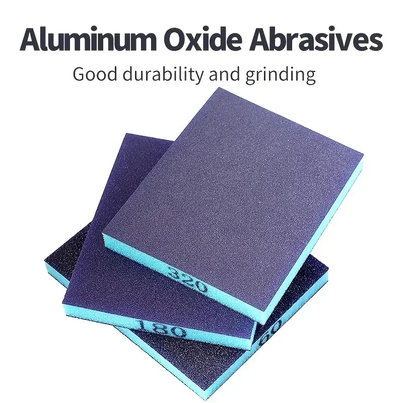 5/6pcs ฟองน้ําขัดหยาบ Medium Fine Grit Sanding Block Sander ฟองน้ํากระดาษทรายสําหรับโลหะไม้แก้วล้างทําความสะอาดได้และนํากลับมาใช้ใหม่