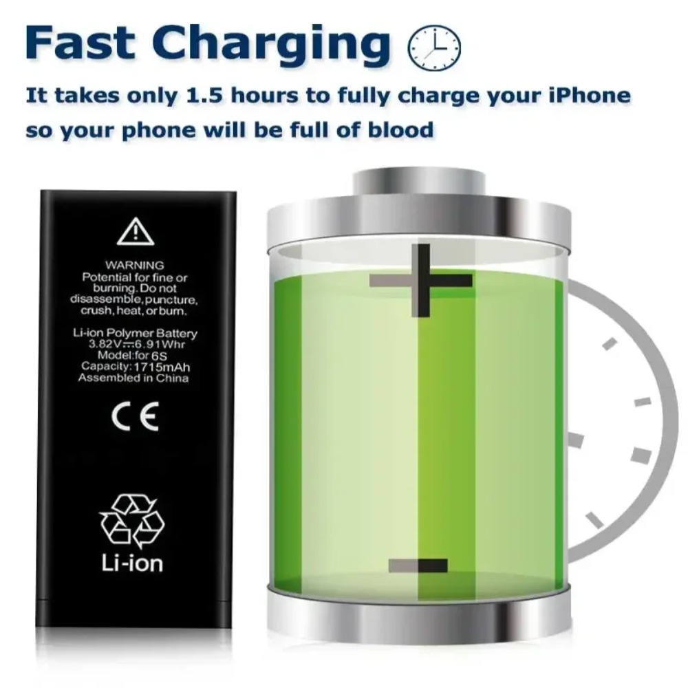 Batería Original AAA + de alta calidad para iPhone 6 6S 7 8 Plus X Xs Max XR 11 Pro Max, teléfono móvil con pegatina de herramientas gratis