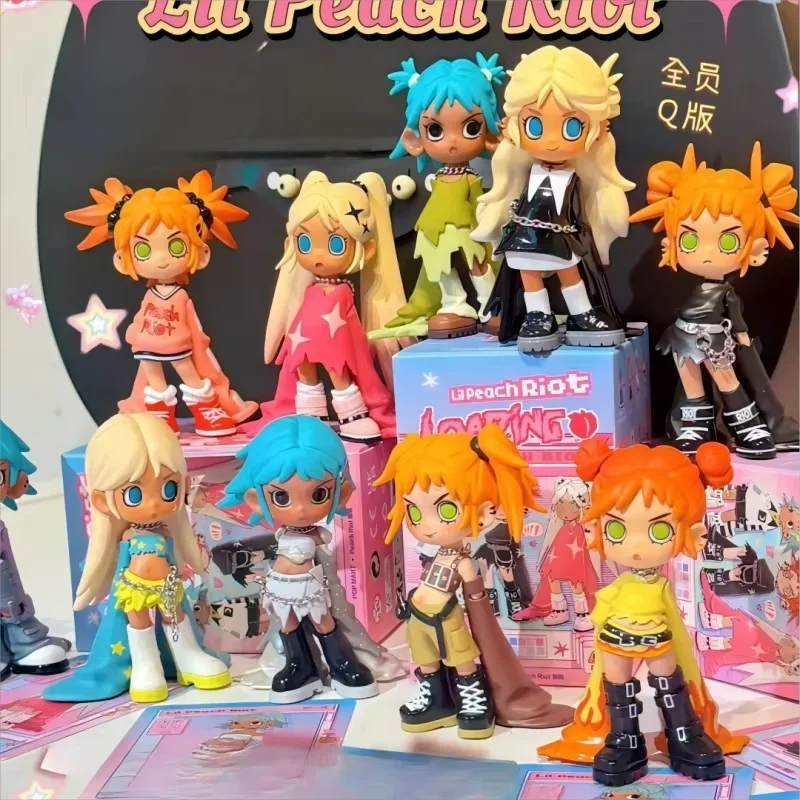 ¡Federa de la caja ciega! Serie Lil Peach Riot Loading: figuras de acción y adornos de decoración Cool Girl