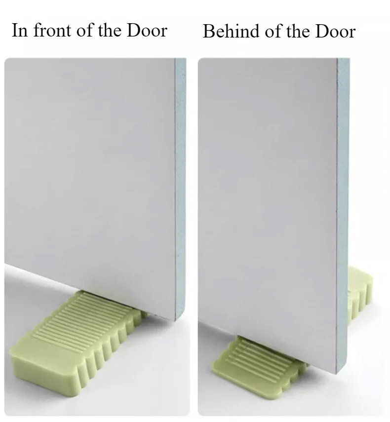 Front Door Stopper Anti-collision Can Move Rubber Doorstop Household Use No Need to Punch Holes Wedge Hardware Home
