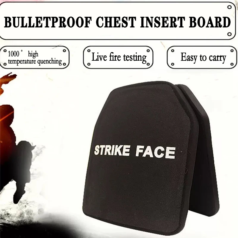 10 "x 12" NIJ IIIA เกรด polyethylene PE น้ําหนักเบา bulletproof BOARD Plug-in bulletproof คอมโพสิตเหล็กแผ่นเสื้อกั๊กยุทธวิธี