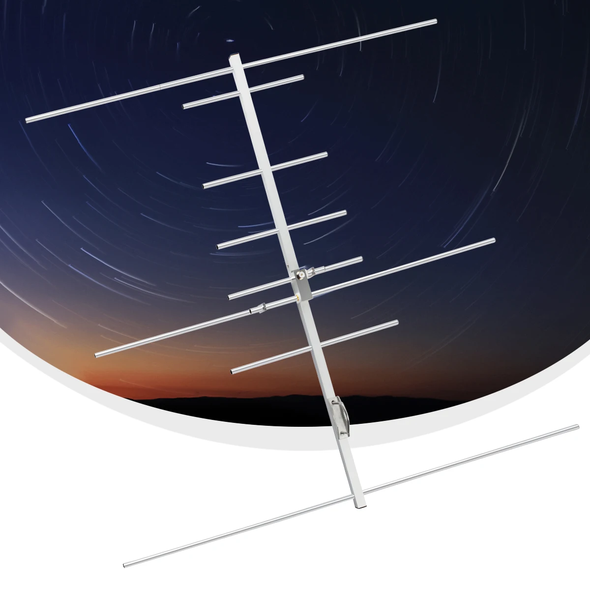 HYS-antena Yagi de doble banda, Base Vertical de Radio Ham de alta ganancia para sistema de repetidor, escáner HT, 2m, 70cm, VHF, UHF, Yagi