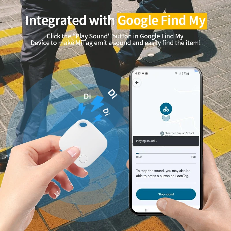 Bluetooth GPS Tracker voor Android-apparaten Tag Werk met Google Find Hub App Key Finder Pet Smart Tag voor Xiaomi Samsung Motorola
