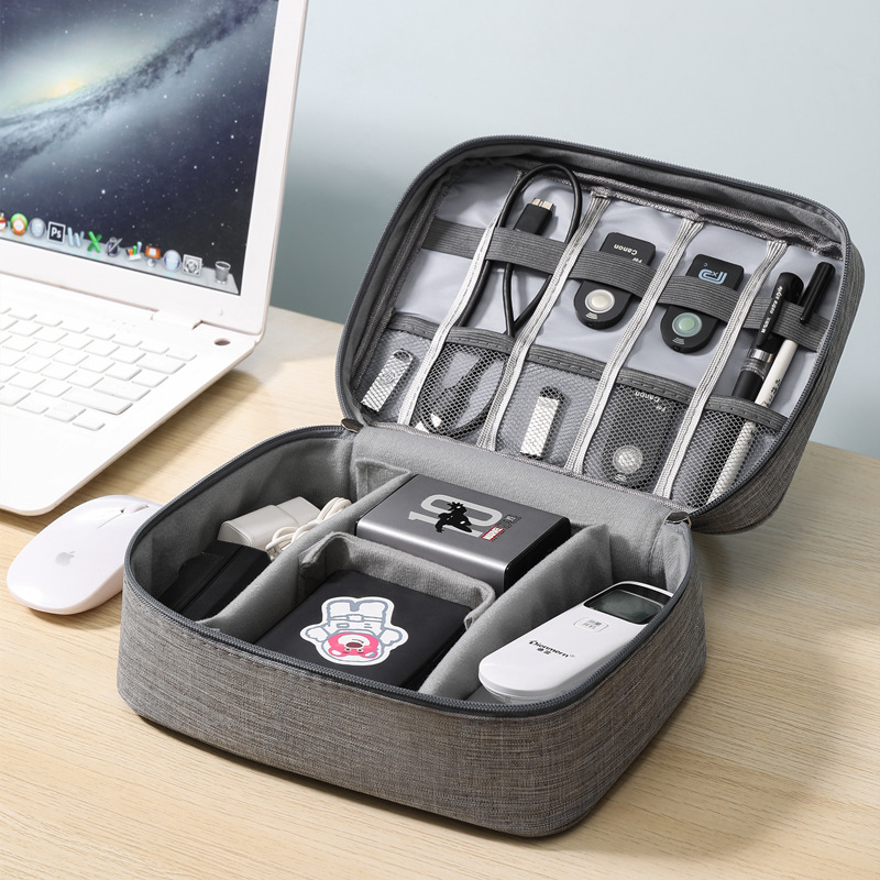 Borsa da viaggio elettronica digitale, auricolari multifunzionali ad alta capacità, custodia protettiva per cavo dati, borsa per la polvere da viaggio Elec