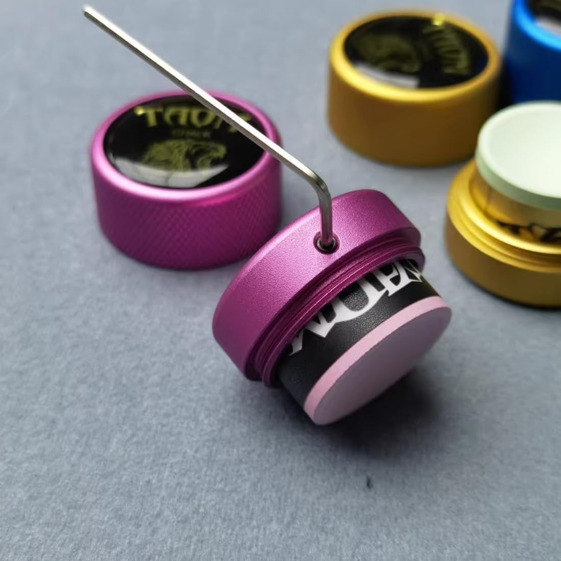 Soporte de tiza para piscina, estuche de tiza para piscina, accesorio de aluminio, almacenamiento de tiza de billar, caja de Metal, accesorios deportivos para taco de billar