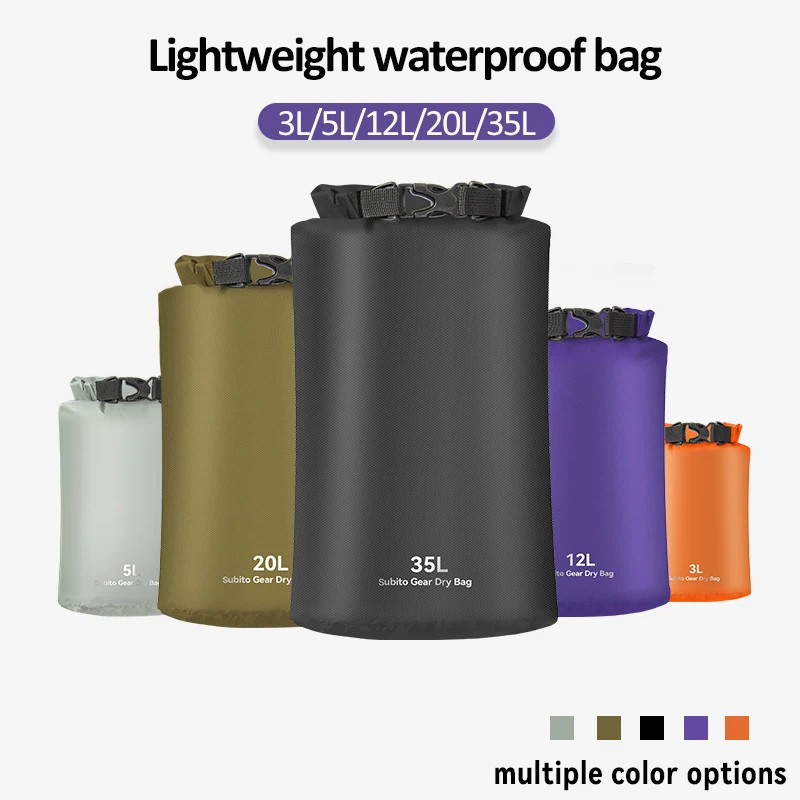 3L/5L/12L/20L/35L Wasserdichte Dry Bag Sack Outdoor Ultraleicht Driften Schwimmen Kleidung Lagerung tasche Rafting Kajakfahren Sport Tasche