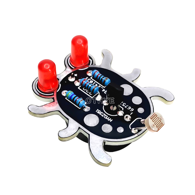 DlY Electronic Weevil Eye Kit Photosensitivity LED Light Soldering  Assembly Welding Practice Experiment For Beginner Learn Gift