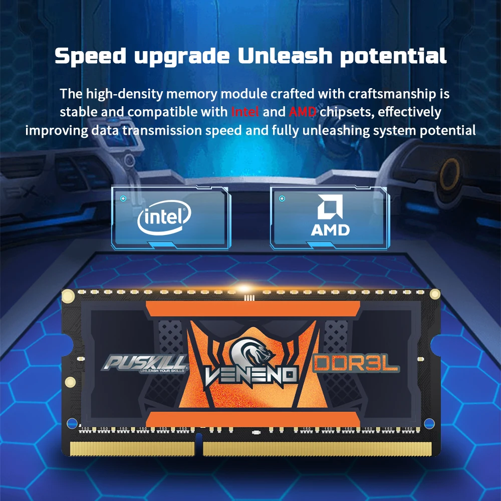 PUSKILL Memoria Ram Notebook DDR4 DDR3L 16GB 8GB 4GB 32GB 3200 2666 2400 1600 1333 Sodimm Laptop Geheugen