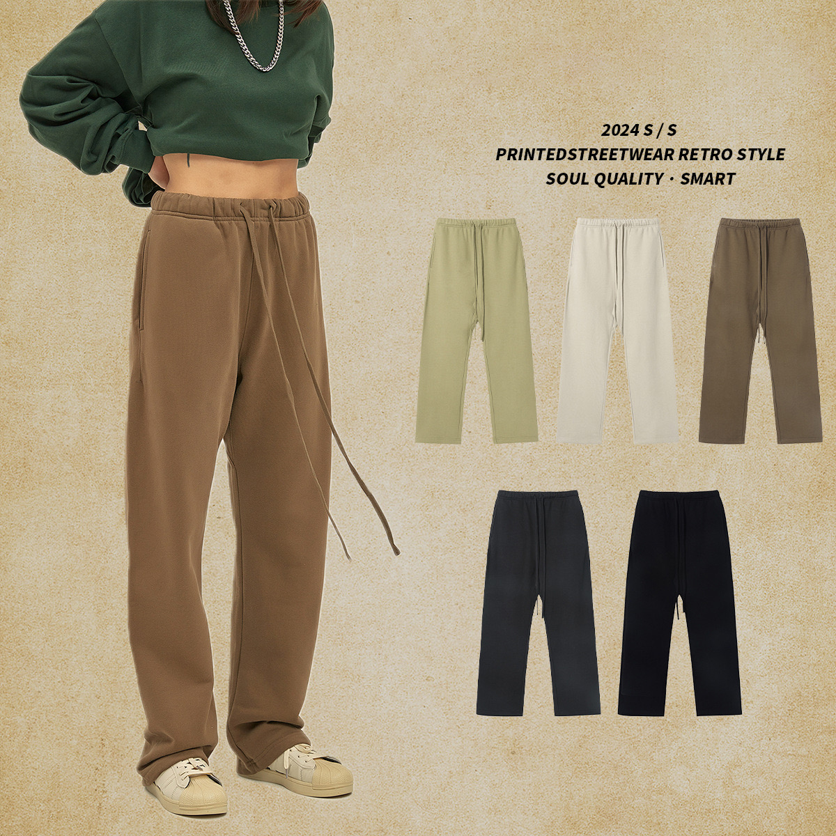 Pantalones deportivos de terciopelo