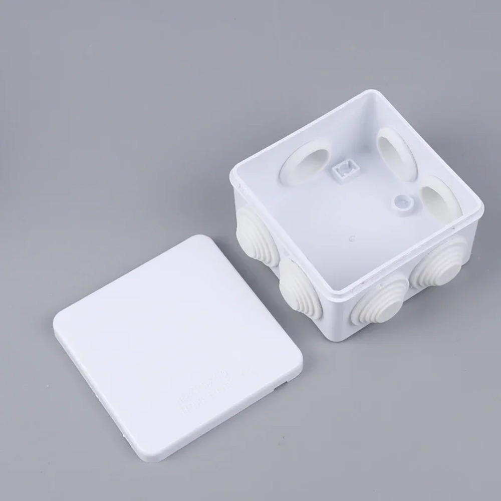 Cable de conexión blanco, caja de conexiones impermeable IP65 DIY, carcasa de Cable interior, cajas de Control eléctricas