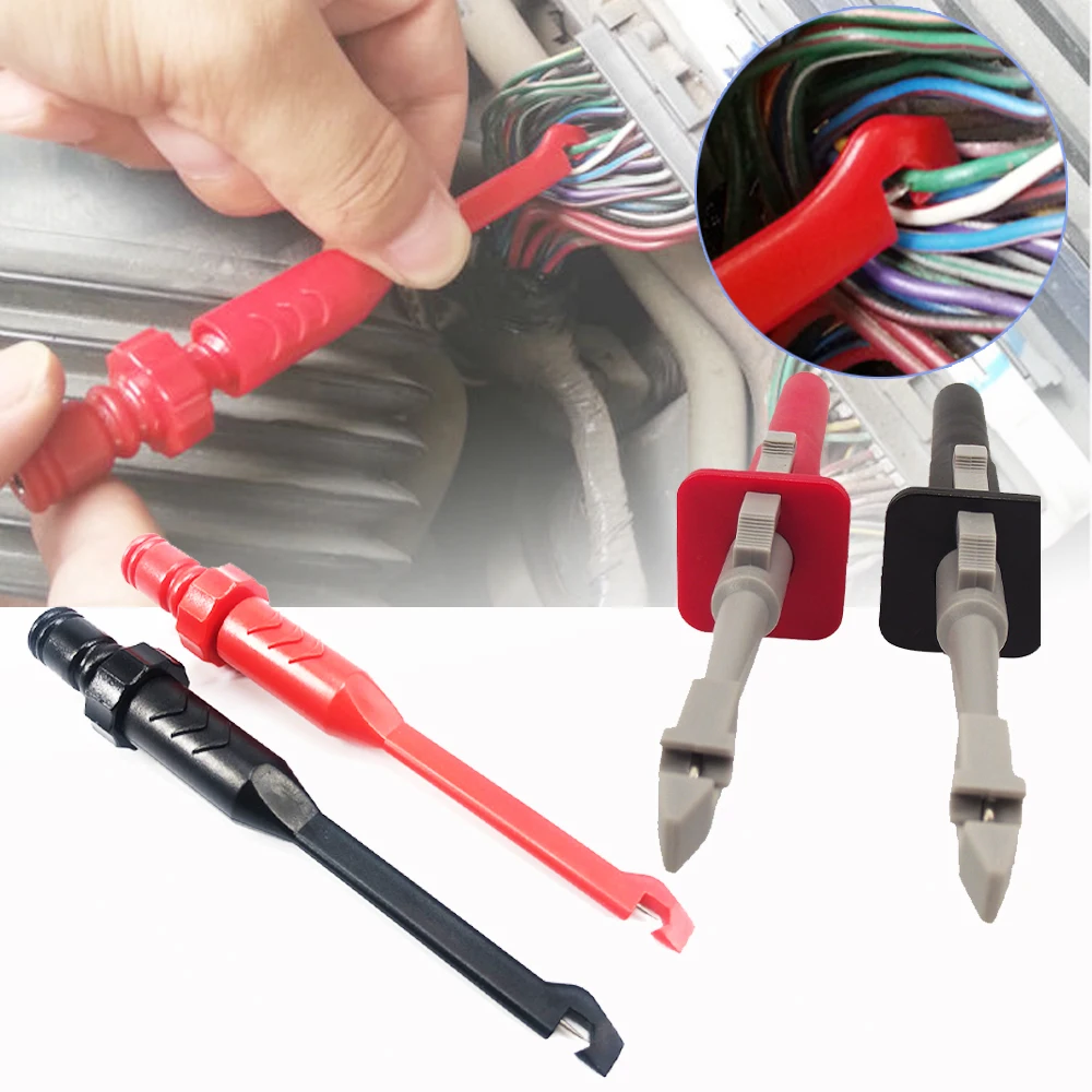 Clip de prueba de seguridad, sondas de perforación de aislamiento, Clip de prueba de perforación para detección de circuito de coche, herramienta de diagnóstico, Cable de Clip de prueba