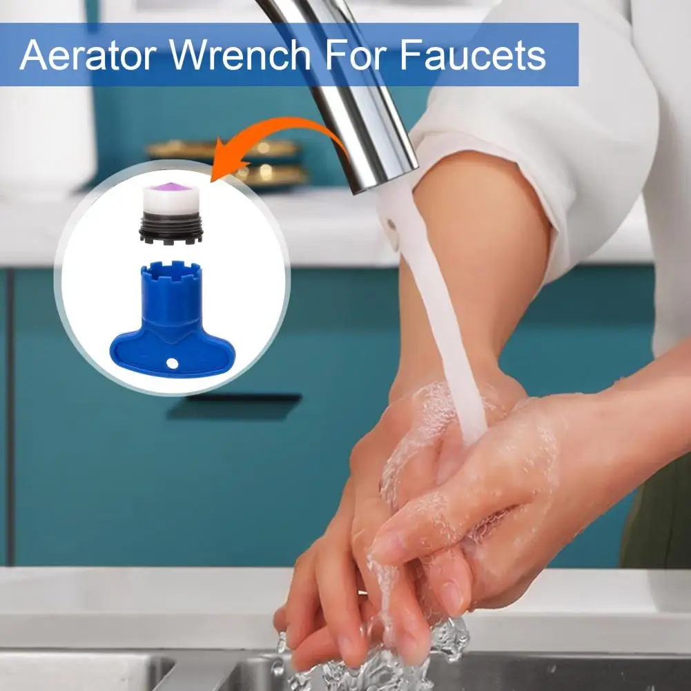 4 Buah 16.5/18.5/21.5/24MM Alat Kunci Aerator Keran Dapur, Alat Pembuka/Pelepas/Pemasang Aerator Tersembunyi di Wastafel