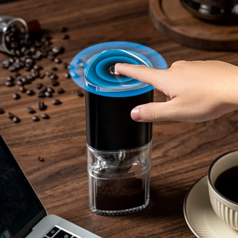 เครื่องบดกาแฟไฟฟ้าแบบพกพาเครื่องบดแบบชาร์จ USB แกนบดเมล็ดกาแฟในบ้าน