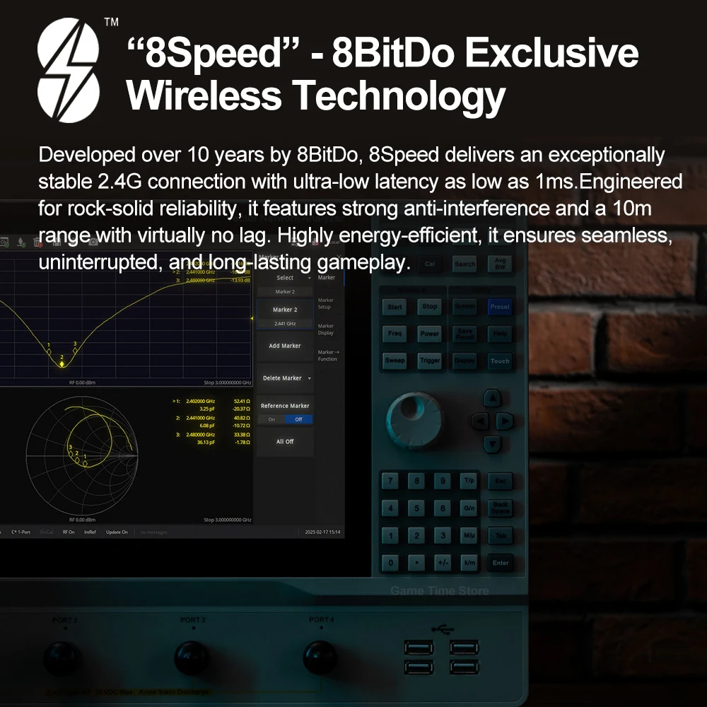 Беспроводной контроллер 8BitDo Ultimate 2, геймпад с 8-скоростной эксклюзивной технологией, TMR RGB-подсветка, джойстики для ПК Android