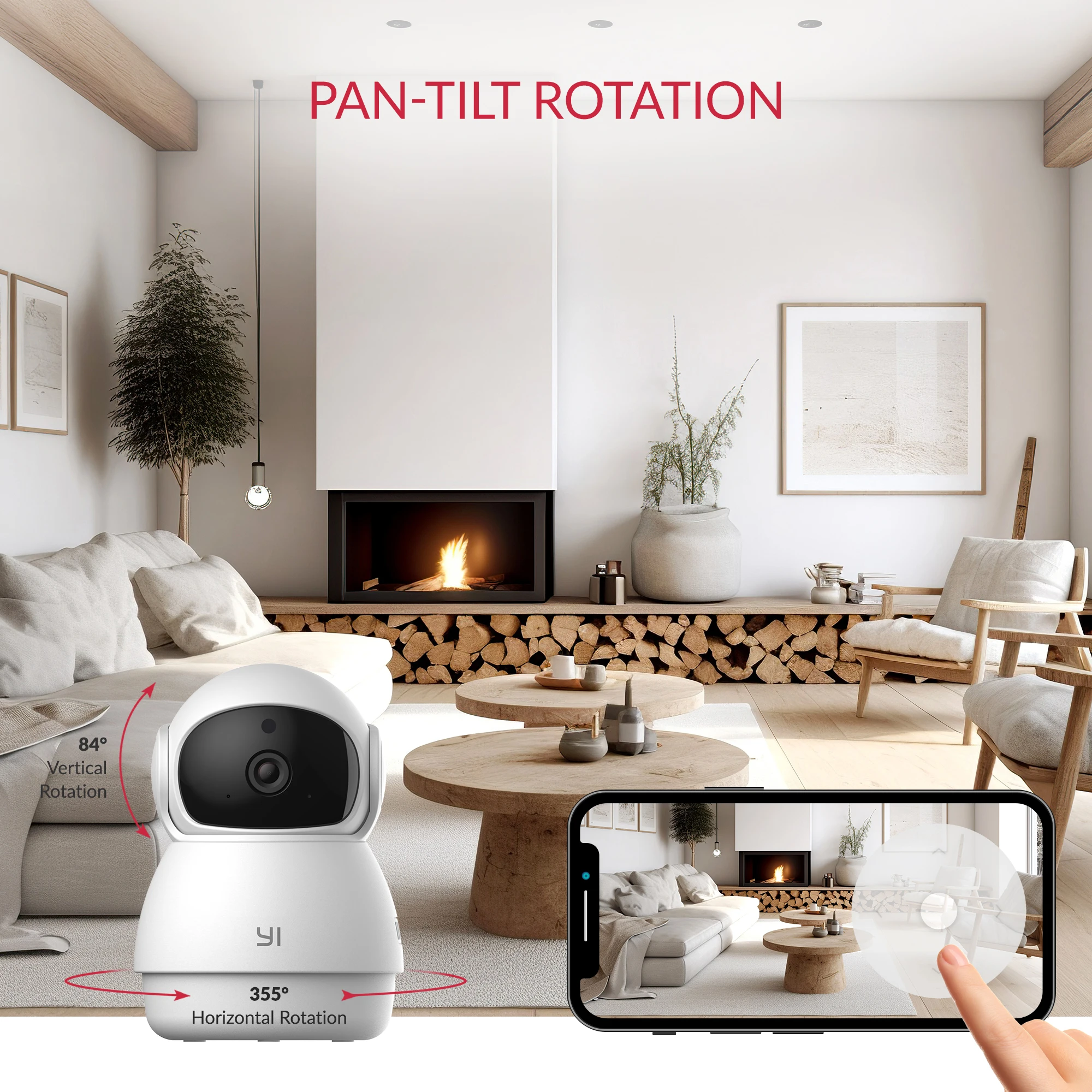 YI 카메라 2K 돔 Wifi 감시 카메라 팬 & 틸트 IP CCTV 스마트 홈 아기 애완 동물 모니터 보안 보호 자동 추적