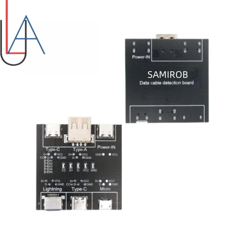 Placa de datos LUA DT3, Cable conector USB C, detección corta, herramienta Led de encendido y apagado para Ios, Android, Micro probador tipo c, diagnóstico de circuito Sd