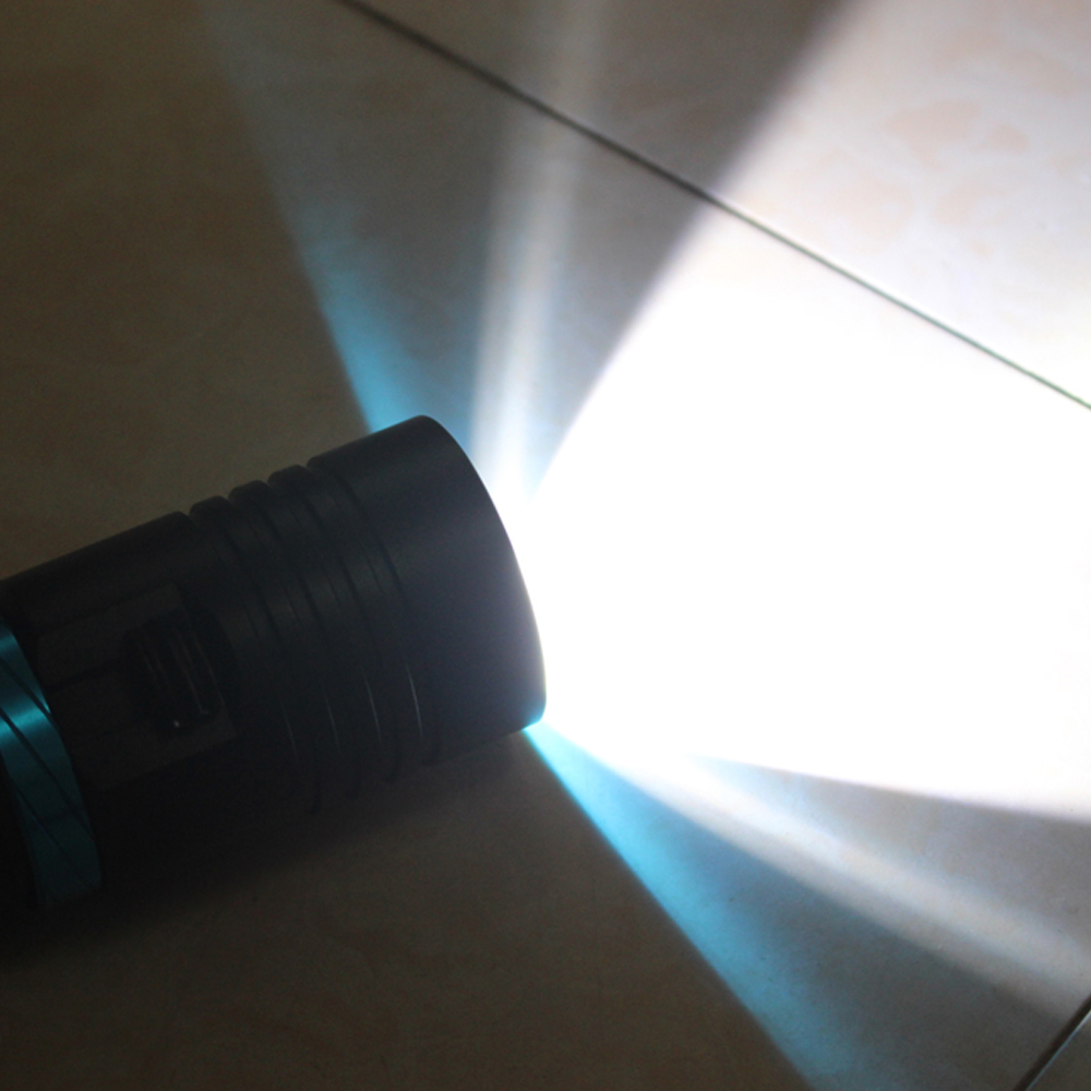 Linterna de buceo LED de 5000LM, luz de atenuación continua, antorcha de buceo, lámpara subacuática, 100m, resistente al agua, 26650 luz de buceo