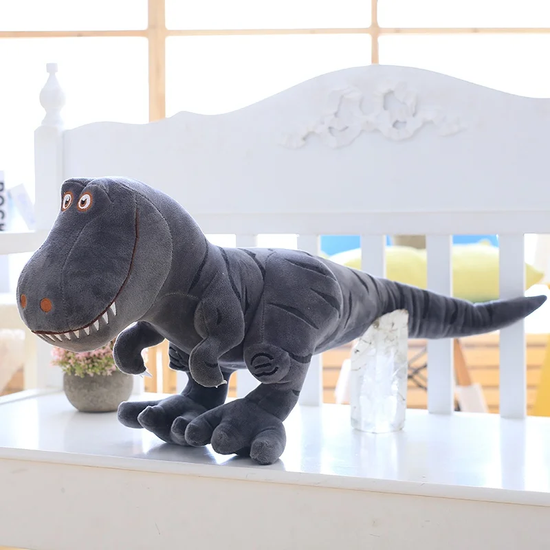 1szt 40-100cm Nowy dinozaur Pluszowe zabawki Kreskówka Tyranozaur Śliczne wypchane lalki dla dzieci Chłopcy Prezent urodzinowy