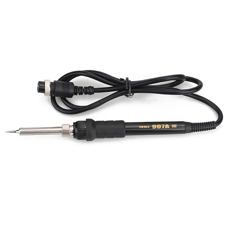 YIHUA 907A Soldering Iron Handle 50W Universal 936 สถานีบัดกรีเตารีดไฟฟ้า 5 หลุมอินเทอร์เฟซเครื่องมือเชื่อมอุปกรณ์เสริม
