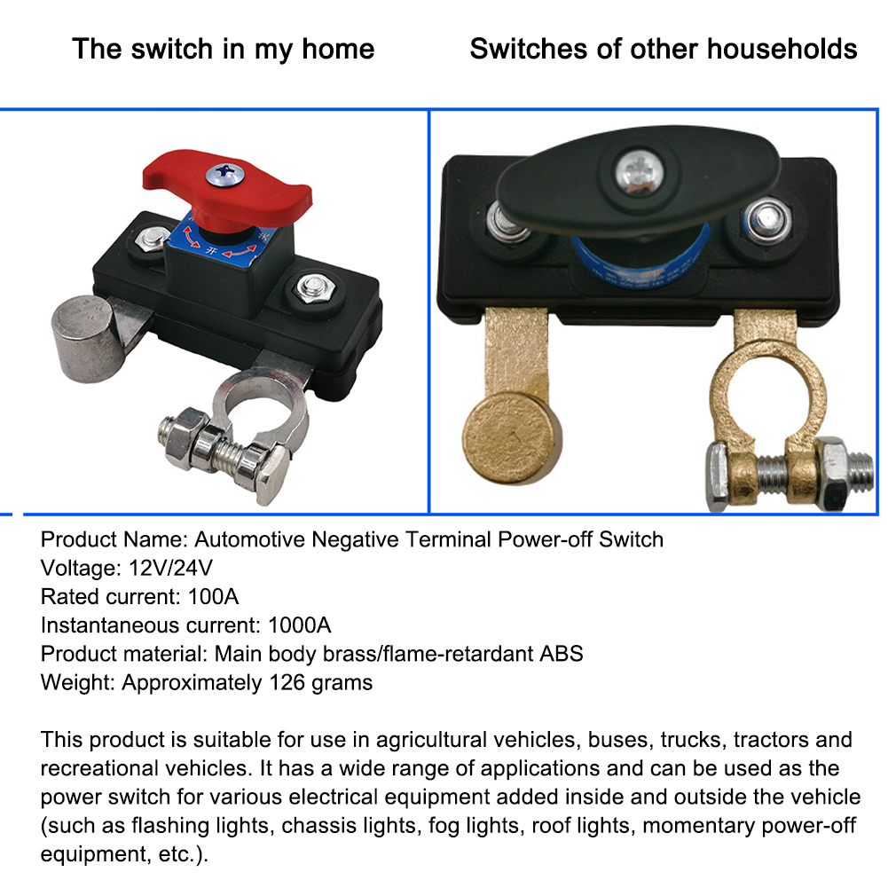 Автомобильный аккумулятор, отключающий изолятор, отключающий выключатель питания 12 В/24 В для автофургона, квадроцикла, лодки, автомобиля, грузовика, авто, яхты