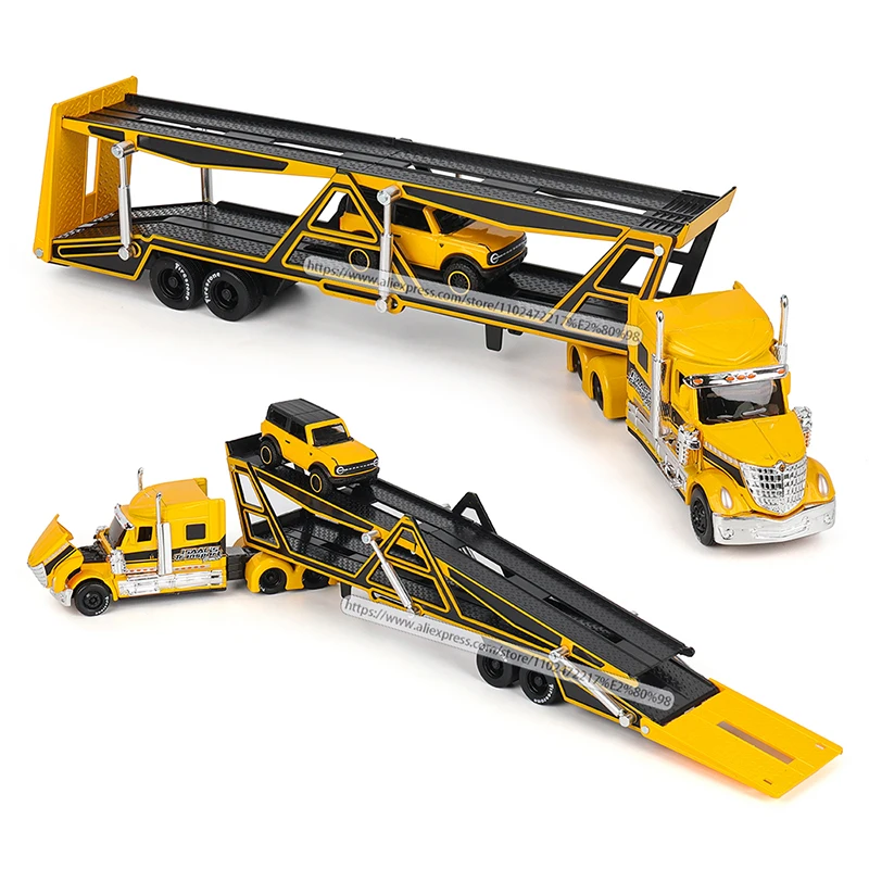 Maisto 1:64 NEUES MACK Anthem/International Transport Casting Manufacturing Trailer Model Simulation Model Alloy Car Collection