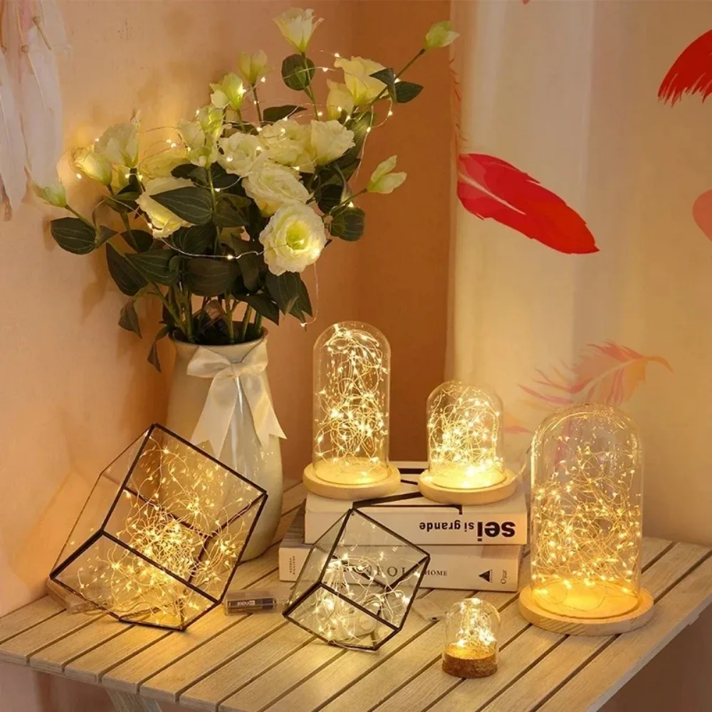 1/3/5/10M กันน้ํา USB ไฟ LED String ทองแดงลวด Fairy Garland โคมไฟคริสต์มาสงานแต่งงานวันหยุดแสงพวงหรีด