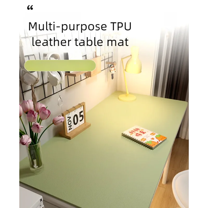 Mantel de cuero para el hogar, Protector de mesa fácil de limpiar, posavasos de té impermeable, alfombrilla de escritorio grande, alfombrilla antideslizante para teclado y ratón