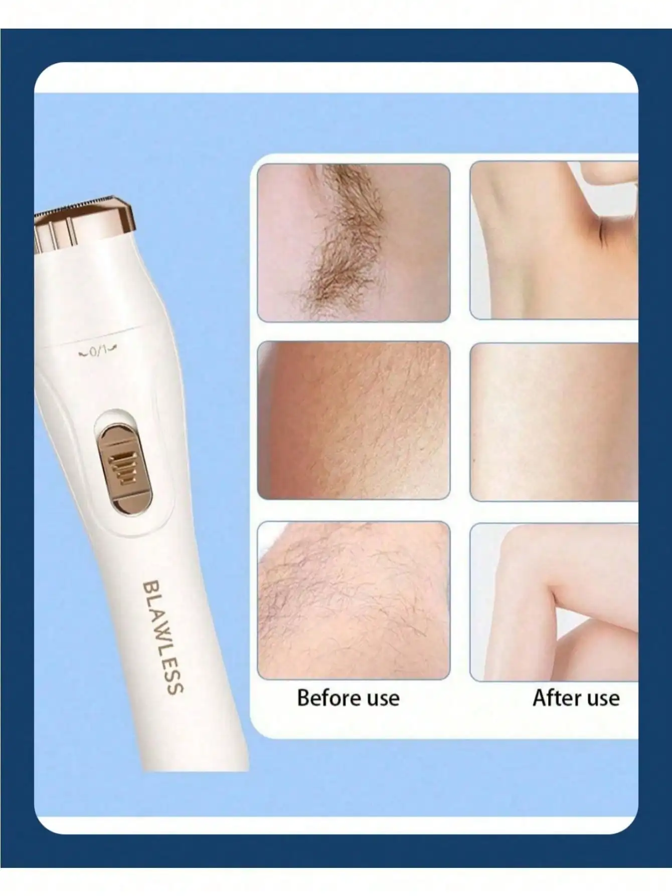 Rasoio ricaricabile per donna Rasoio per donna Rasoio per rimozione peli del viso senza fili Trimmer per bikini Rasoio elettrico per gambe