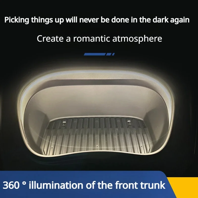 Tira de luces de maletero para Tesla Model 3 3 + lámpara LED de ambiente iluminación Frunk 3500K 8000K nuevo Model3 Highland 2024 accesorios de coche