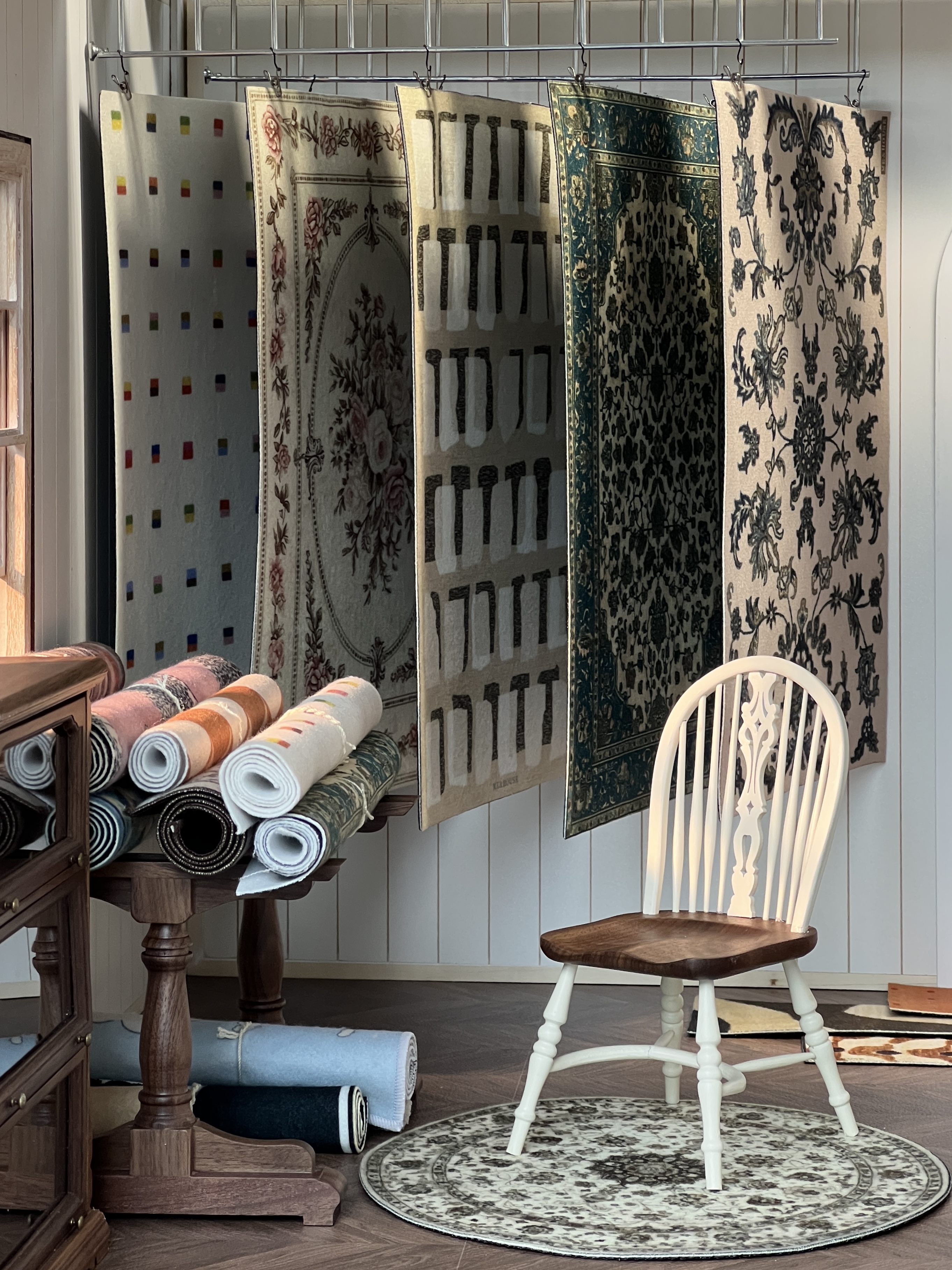 Модель кукольного домика 1/6, аксессуары для мебели, мини-модельный ковер