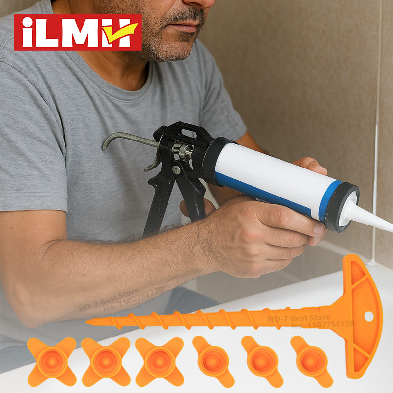 Tapa protectora selladora Universal y limpiador de boquillas de pegamento, cubierta de tubo de calafateo de silicona antisecado para pistolas de calafateo estándar, herramientas de bricolaje