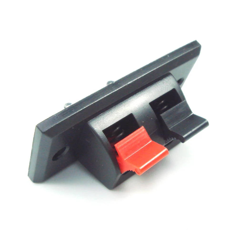 5pcs 2 Positions Connector Terminal Push in Jack Spring Load Audio Speaker Terminals