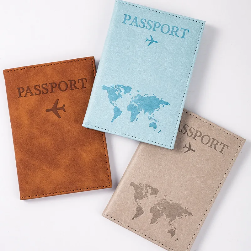 Capa para passaporte de avião para mulheres e homens, capa para passaporte de viagem, carteira fofa para passaporte, porta-passaporte para meninas