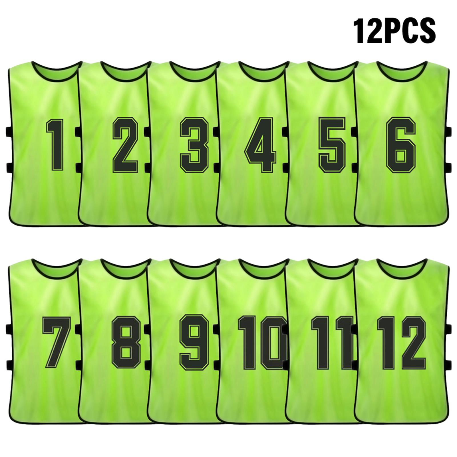 Pinnies de futebol para adultos, 6 peças/2 peças, secagem rápida, camisas de time de futebol, esportes juvenis, scimmage, equipe de futebol, babadores numerados, colete esportivo