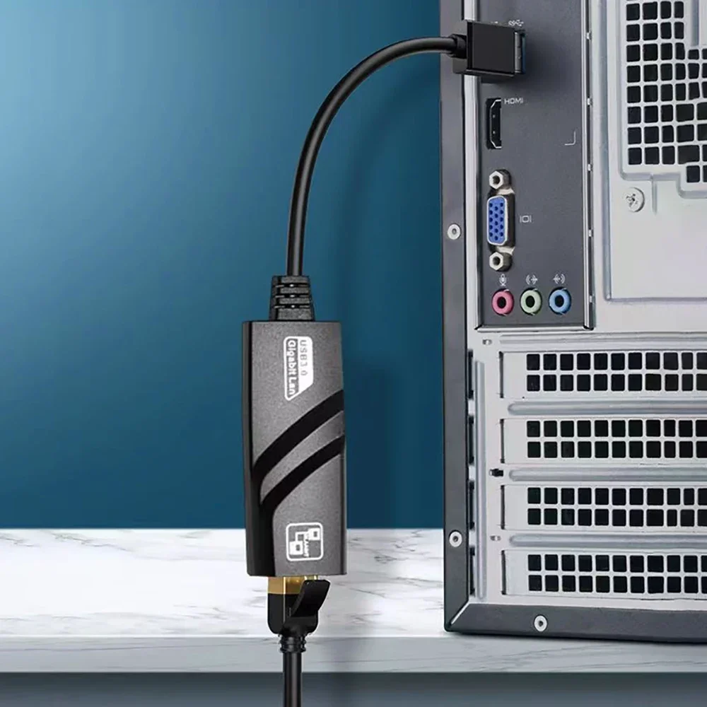 USB Ethernet-адаптер 1000 Мбит/с USB3.0 к RJ45 Lan Gigabit WiredNetwork Card Сетевая карта USB-C для Macbook Windows Портативный ПК