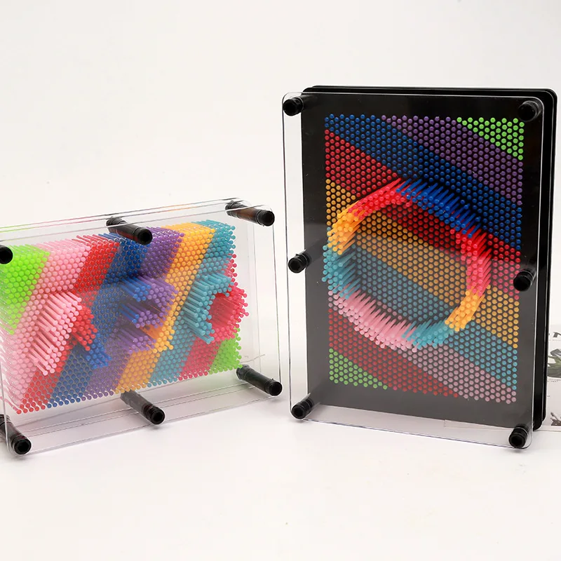 3D Clone โลหะ Antistress Art Clone Hand รูปร่างของเล่นเด็ก Pinscreen เข็ม Board ประติมากรรมภาพวาดแกะสลัก Pinart ของขวัญ