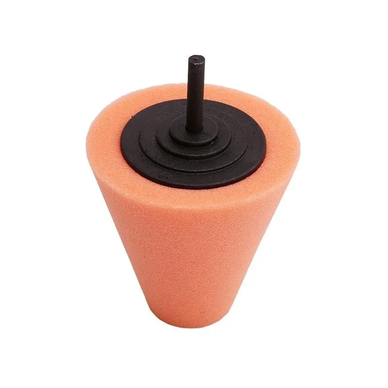 ฟองน้ําขัดยางล้ออัตโนมัติใช้สําหรับสว่านไฟฟ้า Burnishing Ball ขัดกรวยชุดรถ Hub Buffing ฟองน้ําขัดชุด