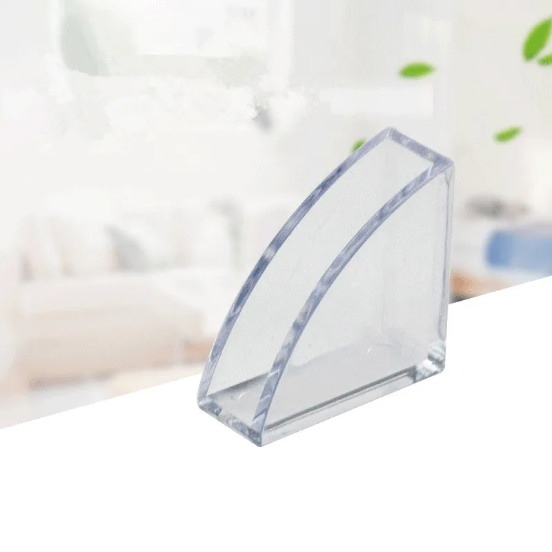 4Pcs สามเหลี่ยมคลิป Protector โต๊ะมุมขอบโปร่งใส Guard มุมเชื่อมต่อ Bracket แก้วกาแฟตารางมุม