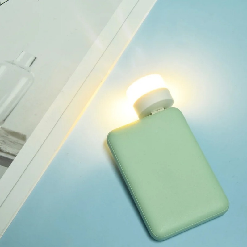 Kleine USB LED Nacht Stecker Lampe Licht Computer Mobile Power Lade Mini Buch Lampen LED Augenschutz Quadratische Leselicht