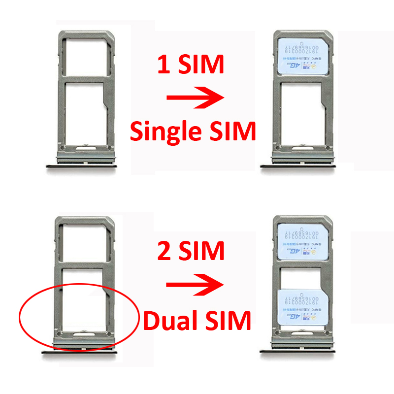 For Samsung Galaxy S20 Plus S20+ Ultra G980 G985 G988 Sim Card Reader Holder Dual Single Chip Tray Holder Slot Adapter