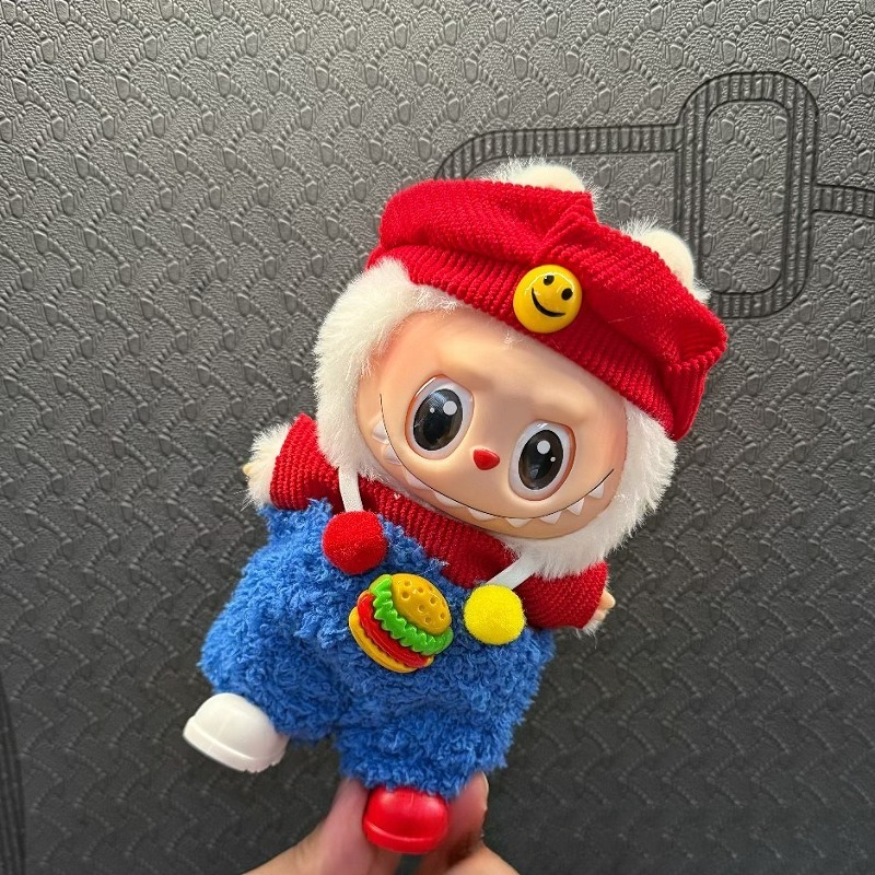 Ropa navideña para Labubu, accesorios de 17cm, traje navideño para Labubu Big Into Energy Doll, accesorios de trajes navideños