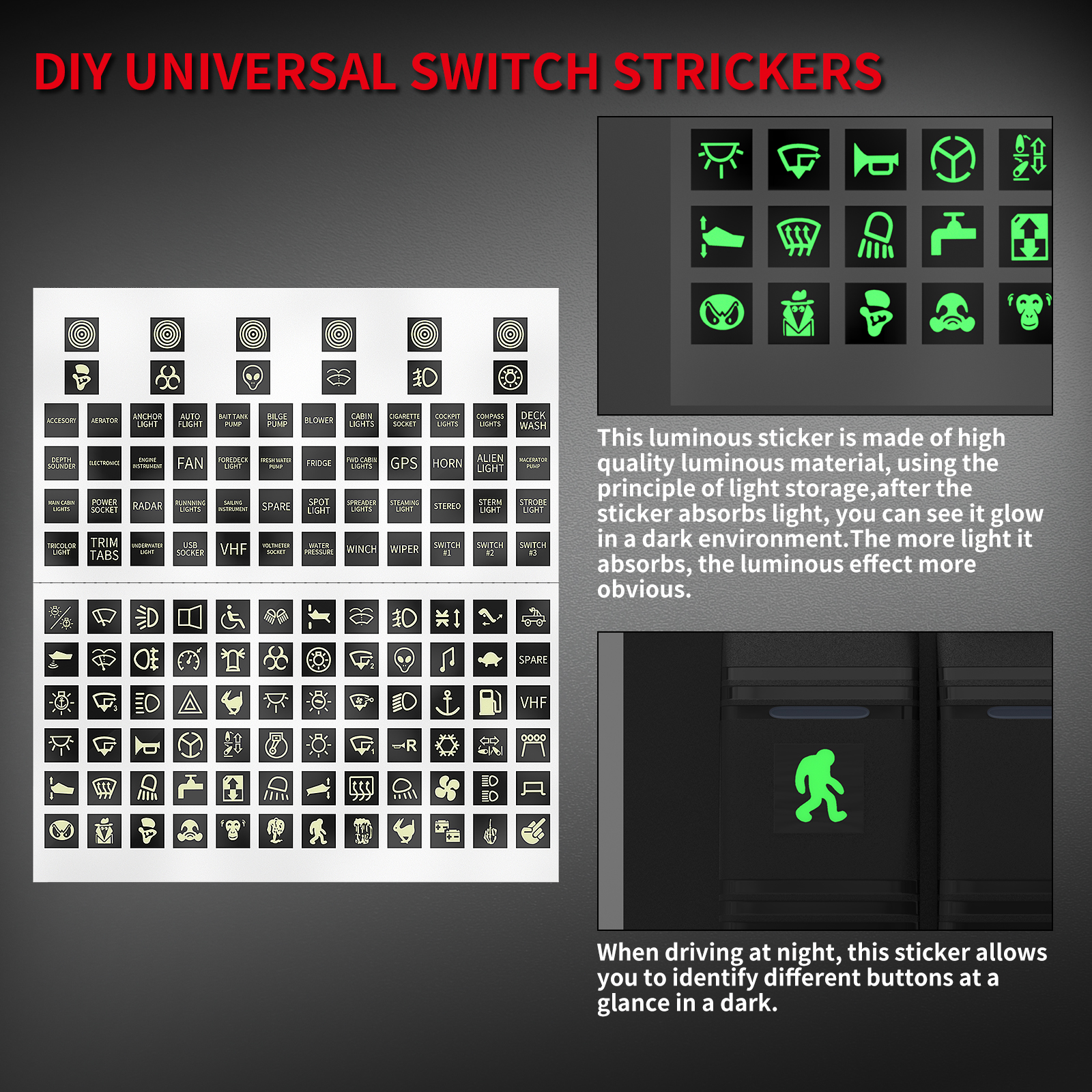 DaierTek LED ロッカースイッチパネル 12V 24V 6 ギャング車のスイッチパネルオンオフ自動車カーアクセサリーマリンボートキャラバン RV